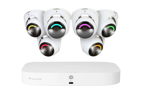 Lorex Fusion Series Wired NVR System with 4K 4/6/8 IP Dome Cameras & Professional Installation