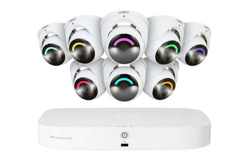 Lorex Fusion Series Wired NVR System with 4K 4/6/8 IP Dome Cameras & Professional Installation