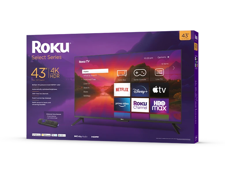 Roku Select Series 4K HDR Smart Roku TV with Delivery-Wall Mount-Installation