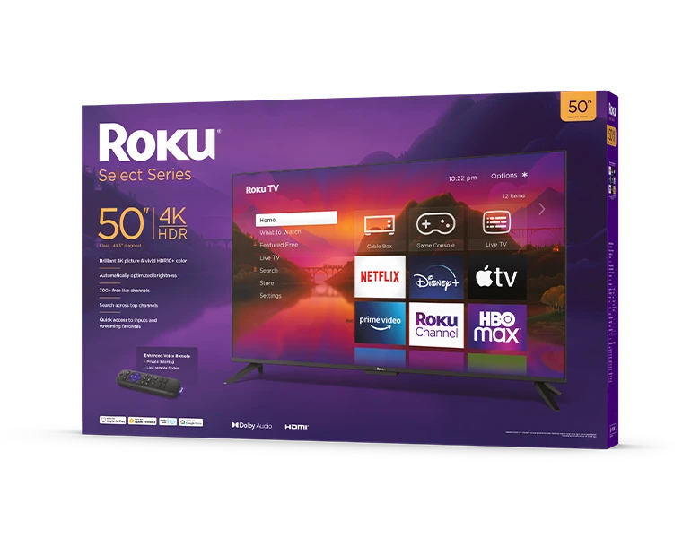 Roku Select Series 4K HDR Smart Roku TV with Delivery-Wall Mount-Installation
