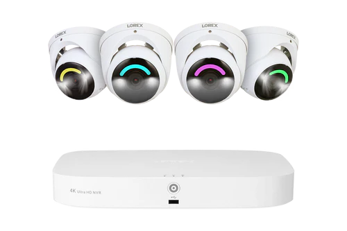 Lorex Fusion Series Wired NVR System with 4K 4/6/8 IP Dome Cameras & Professional Installation