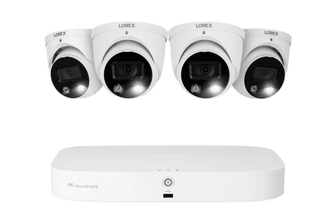 Lorex 4K Ultra HD 4/6/8 camera system with "Listen in" Audio and Installation