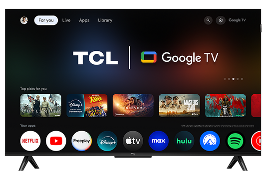 TCL Q Class 4K UHD HDR QLED Smart TV with Google TV w/Delivery, Wall Mount & Installation