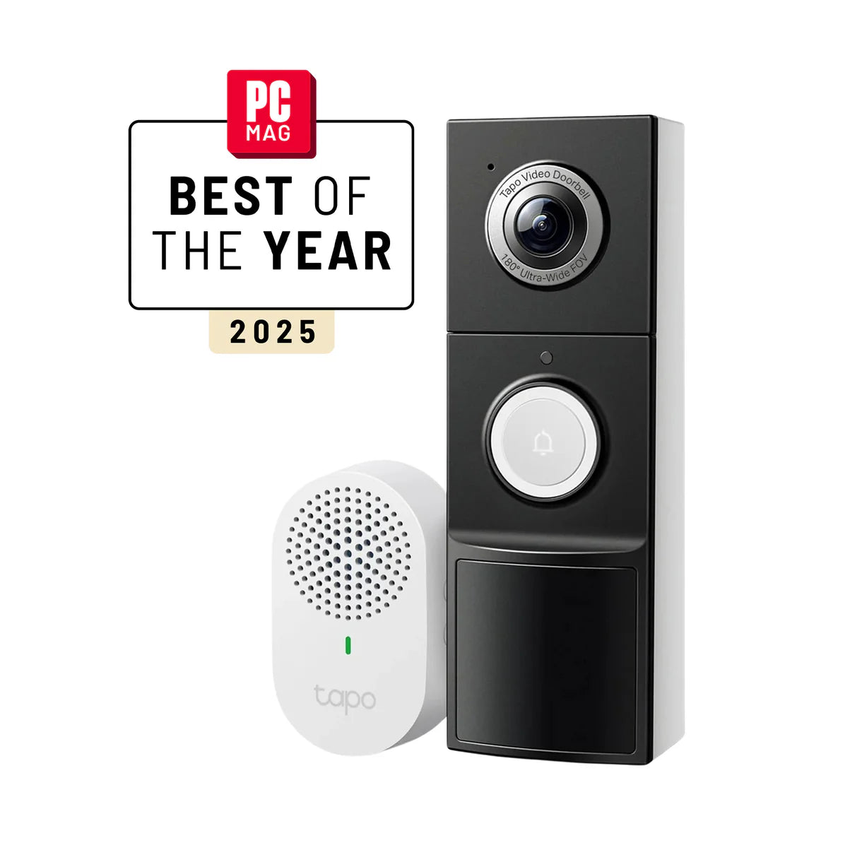 2K QHD Smart Doorbell with Chime and Professional Installation