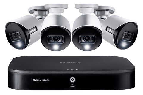 4K Ultra HD Security Camera System with 4  (5MP) Cameras, and Professional Installation