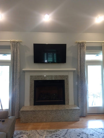 TV Installation over Fireplace